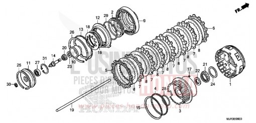 EMBRAYAGE GL1800CF de 2015